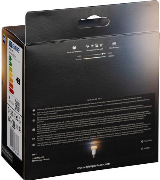 Produktbild Philips Hue White Ambiance (E27, 1100 lm, 2 x)