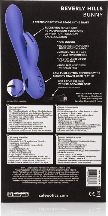 Actual product image CalExotics Beverly Hills Bunny