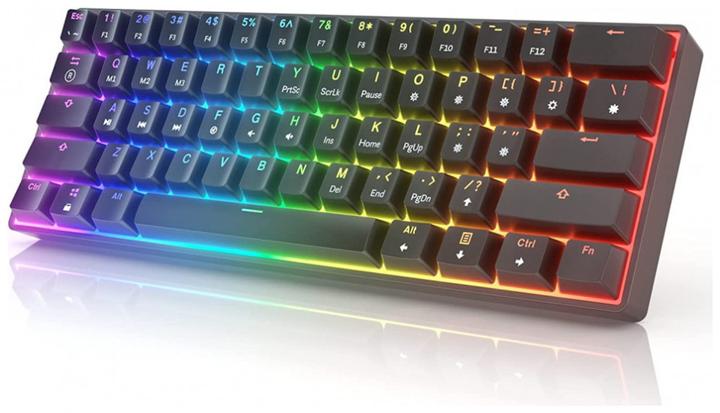 Productafbeelding HK Gaming GK61 US zwart/blauw (NL, Bedraad)