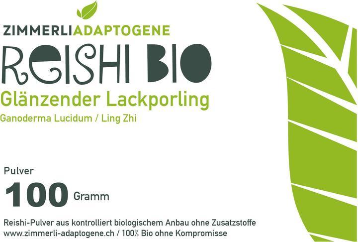Produktbild Zimmerli Adaptogene Reishi Pulver (BIO) (1 Stück, Pulver, 100 g)