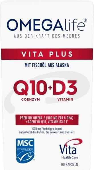 Energy Label Omega-Life OMEGA Life Vita Plus Kaps Ds 90 (90 Piece, Capsules, 202 g)