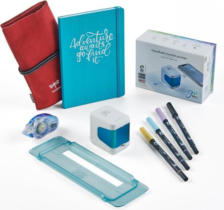 Immagine prodotto Colop Set per journaling mobile con stampante, penne, quaderno e accessori