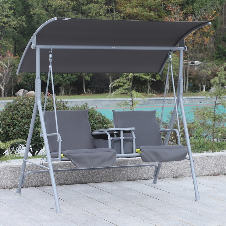Immagine prodotto Outsunny Altalena da giardino con tetto apribile