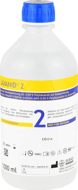 Actual product image Serag Wiessner LAVANID 2 wound irrigation solution, 1000 ml solution (1000 ml)