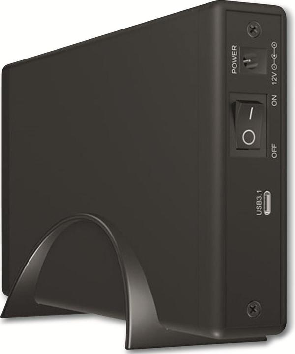 Actual product image Icy Box Enclosure for 1x HDD with LED ring, IB-377-C31 (3.5")