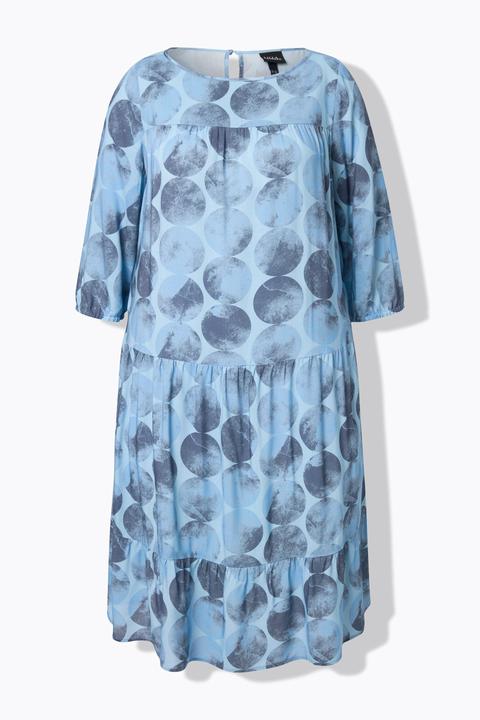 Actual product image Ulla Popken Dot Print Flounce Panel Dress (54)
