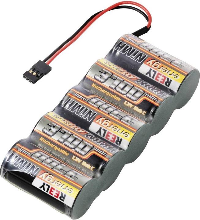 Actual product image Reely Model making battery pack (NiMh) 6 V 3700 mAh Number of cells: 5 Sub-C Side-by-Side (6 V, 3700 mAh)