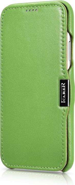 Image du produit iCarer iPhone X/XS - Étui à clapet Luxury Series Vert RIX02 (Apple iPhone X, Apple iPhone XS)