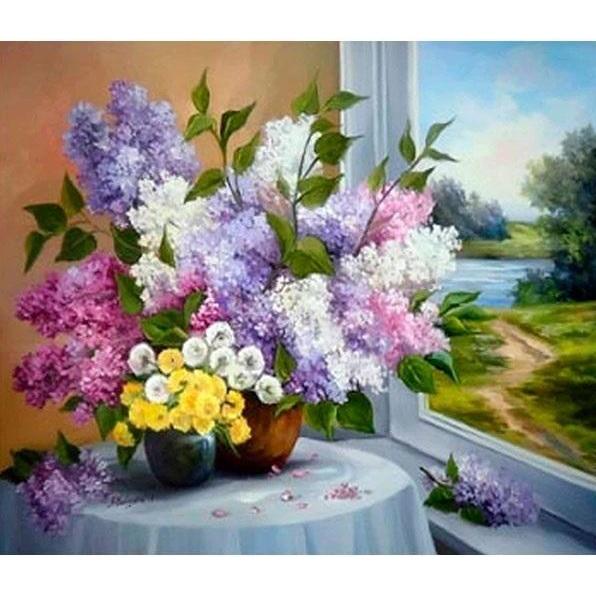 Norimpex 5D-Diamantmosaik - Blumen 40x30cm