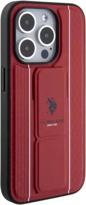 Produktbild U.S. Polo Leather Gripstand Case for iPhone 15 Pro Max (Apple iPhone 15 Pro Max)