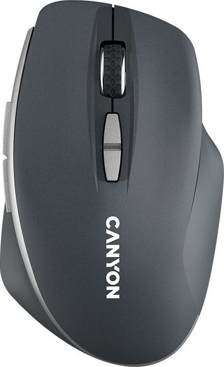 Productafbeelding Canyon Draadloze optische muis met blauwe LED sensor MW-21, met 7 knoppen, donkergrijs (Draadloze)