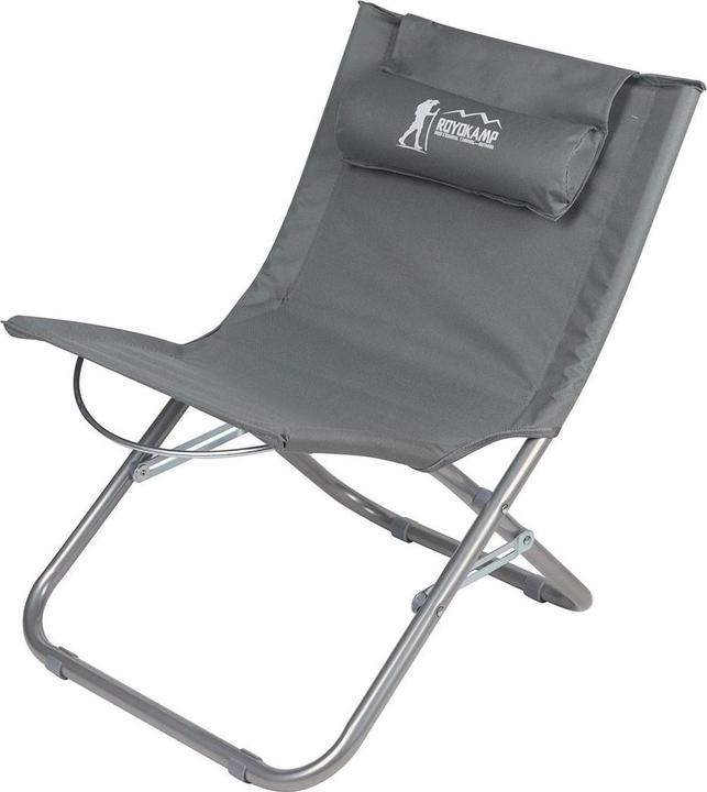 Image du produit Royokamp Chaise de plage pliante, grise