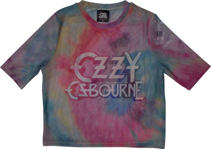Ozzy Osbourne Logo Netzgewebe Crop Top (Girlie)