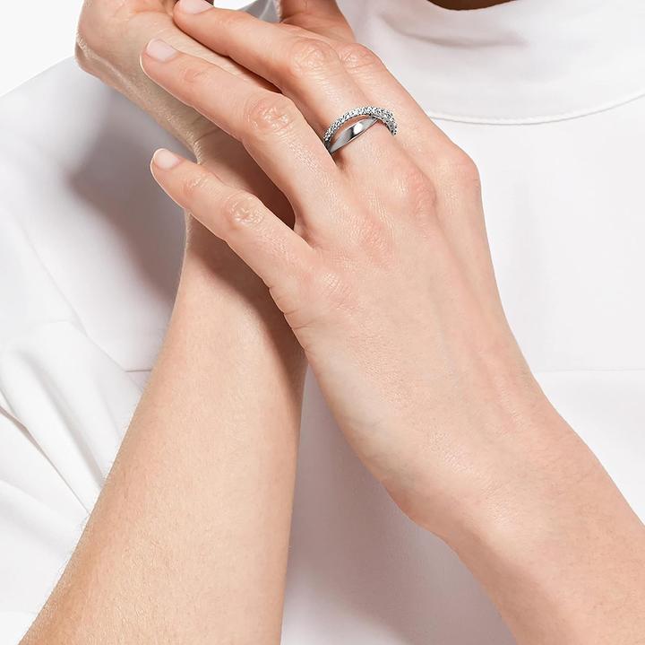 Actual product image Swarovski Twist Rows Ring 52 (52)