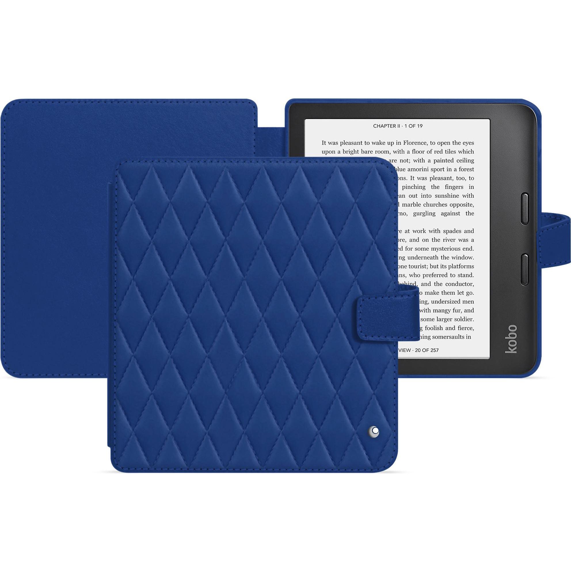 Noreve Lederschutzhülle horizontal, eReader Zubehör, Blau