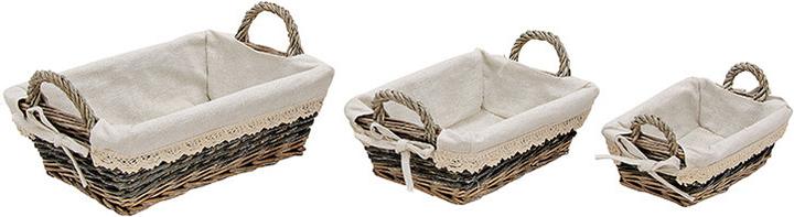 G. Wurm Körbe Set Weidengeflecht (3 x)