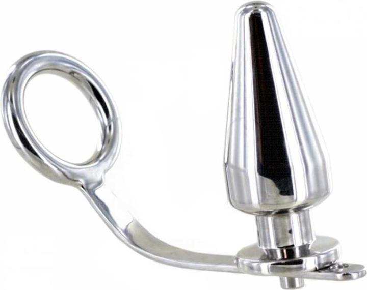 Image du produit Metal Hard Metalhard Cock Ring Avec Connecteur Anal 80 X 55 mm (5.50 cm)