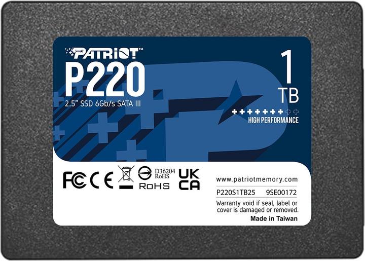Actual product image Patriot P220 (1000 GB, 2.5")