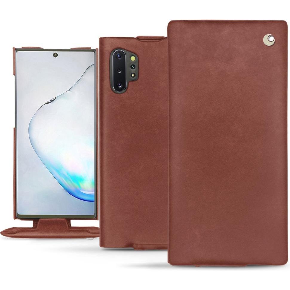 Noreve Lederschutzhülle vertikal (Samsung Galaxy Note 10+), Smartphone Hülle, Rot
