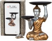 Actual product image IKO Buddha gold seated, each with a tray in d