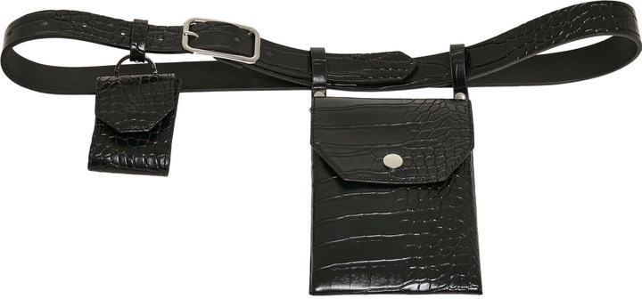 Actual product image Urban Classics Croco Synthetic Leather Belt With Pouch (S, M)