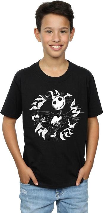 Immagine prodotto Disney Nightmare Before Christmas Jack Bat Circle Maglietta Ragazzi (104)