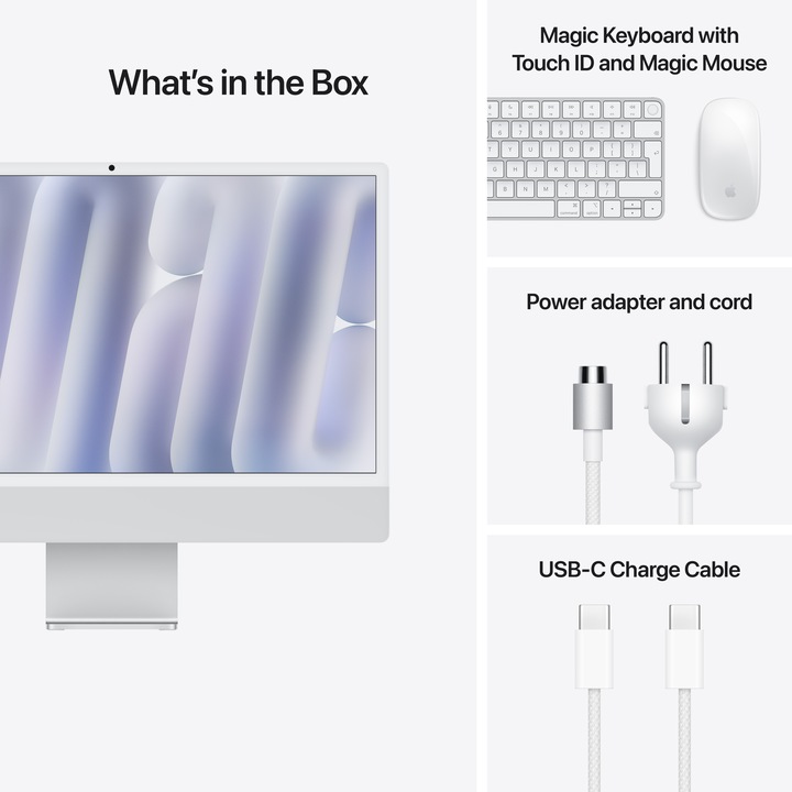 Produktbild Apple iMac 2024 (M4, 16 GB, 256 GB, Apple M4 10-Core)