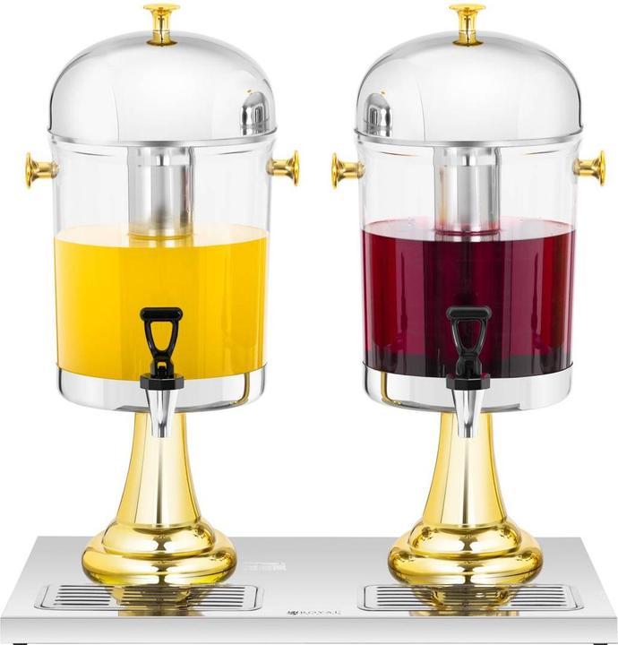 Actual product image Royal Catering Juice Dispenser - 2 x 8 L - cooling inserts