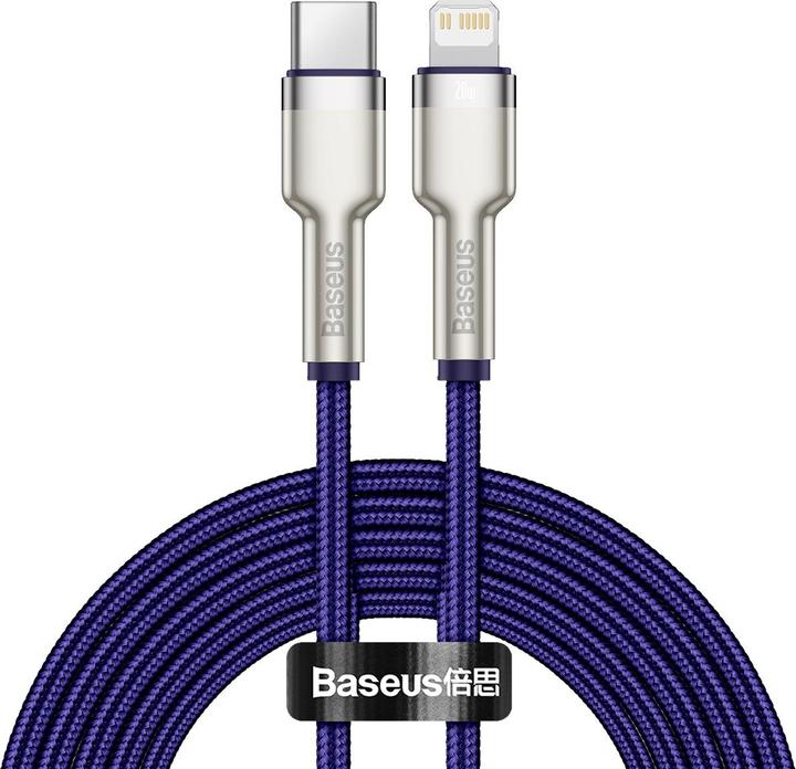 Produktbild Baseus Cafule Series USB-C cable for Lightning, 20W, 2m (purple) (2 m, USB 2.0, 20 W)