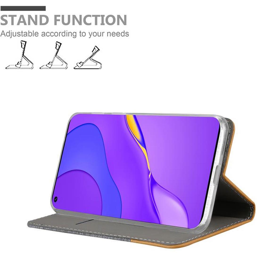 Thumbnail - Cadorabo Jeans Optik (Huawei Nova 7 5G), Smartphone Hülle, Grau, Braun