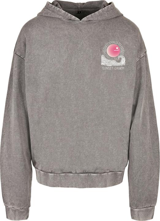 Produktbild Merchcode Sunset Charm Acid Washed Oversize Hoody - 177217 (M)
