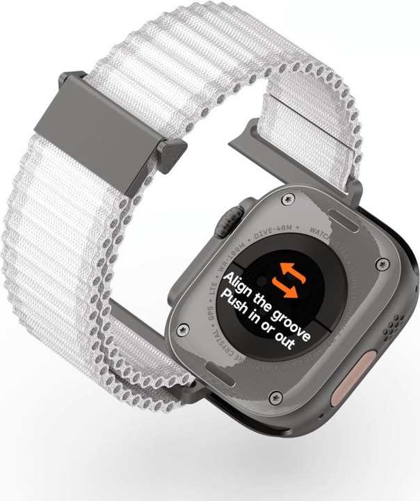 Actual product image Dux Ducis Apple Watch 44/45/46/49mm - nylon fabric replacement strap (44 mm, 45 mm, 42 mm, 49 mm, Nylon, Apple Watch SE, Apple Watch Series 6, Apple Watch Series 5, Apple Watch Series 8, Apple Watch Series 3, Apple Watch Series 4, Apple Watch Series 9, Apple Watch Ultra 2, Apple Watch SE (2022/2023), Apple Watch Series 10, Apple Watch Series 7, Apple Watch Ultra)