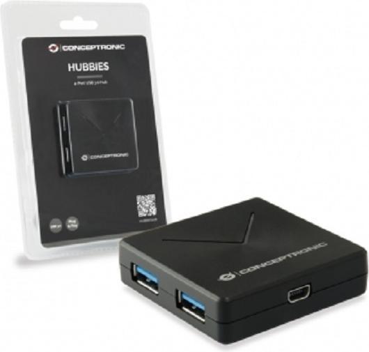 Productafbeelding Conceptronic USB-hub 4-poorts USB3.0 (Mini USB, 4 ports)