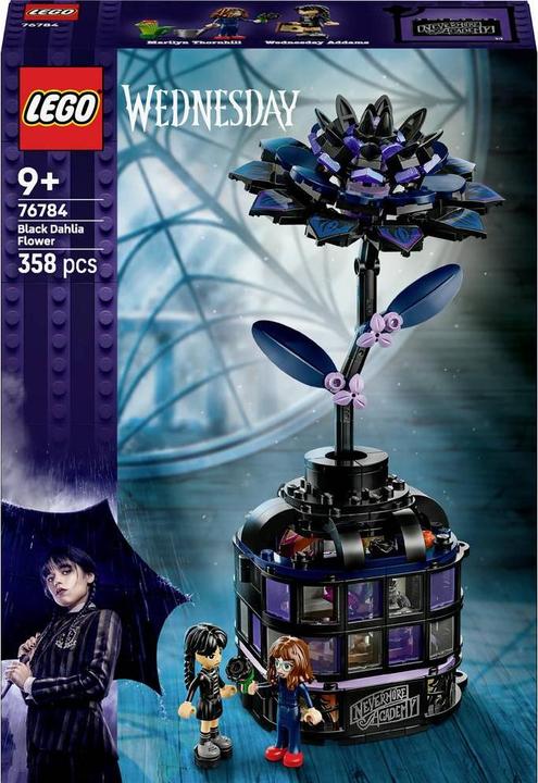 Produktbild LEGO 76784 ® Wednesday Schwarze Dahlie (76784, LEGO Wednesday)
