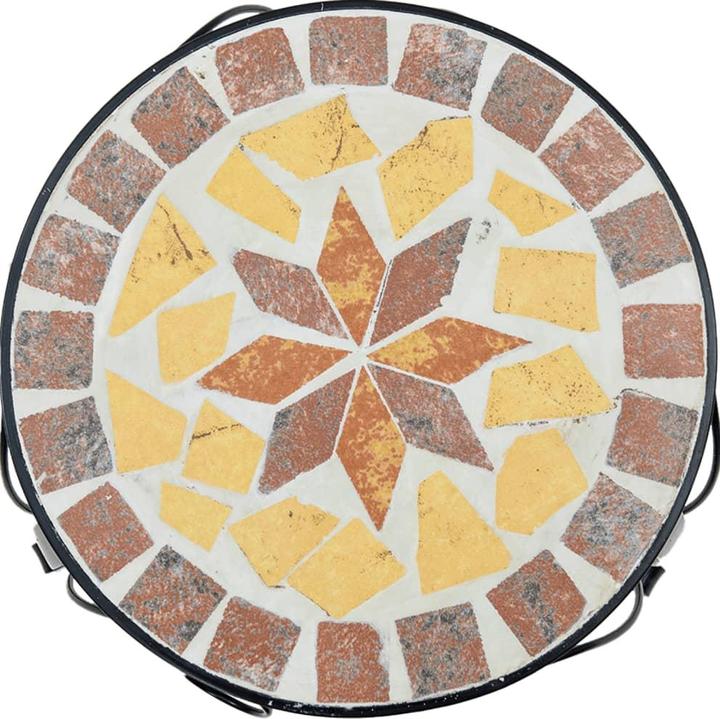 Produktbild vidaXL Pflanzenständer 3 Stk. Terrakottarot und Keramik