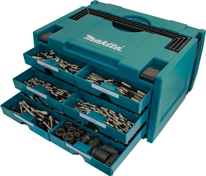 Image du produit Makita P-84333 MAKSTOR 3.6 M-BOX SYSTAINER avec 6 tiroirs (1 Pièce)