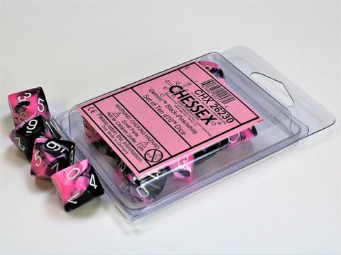 black-pink, White