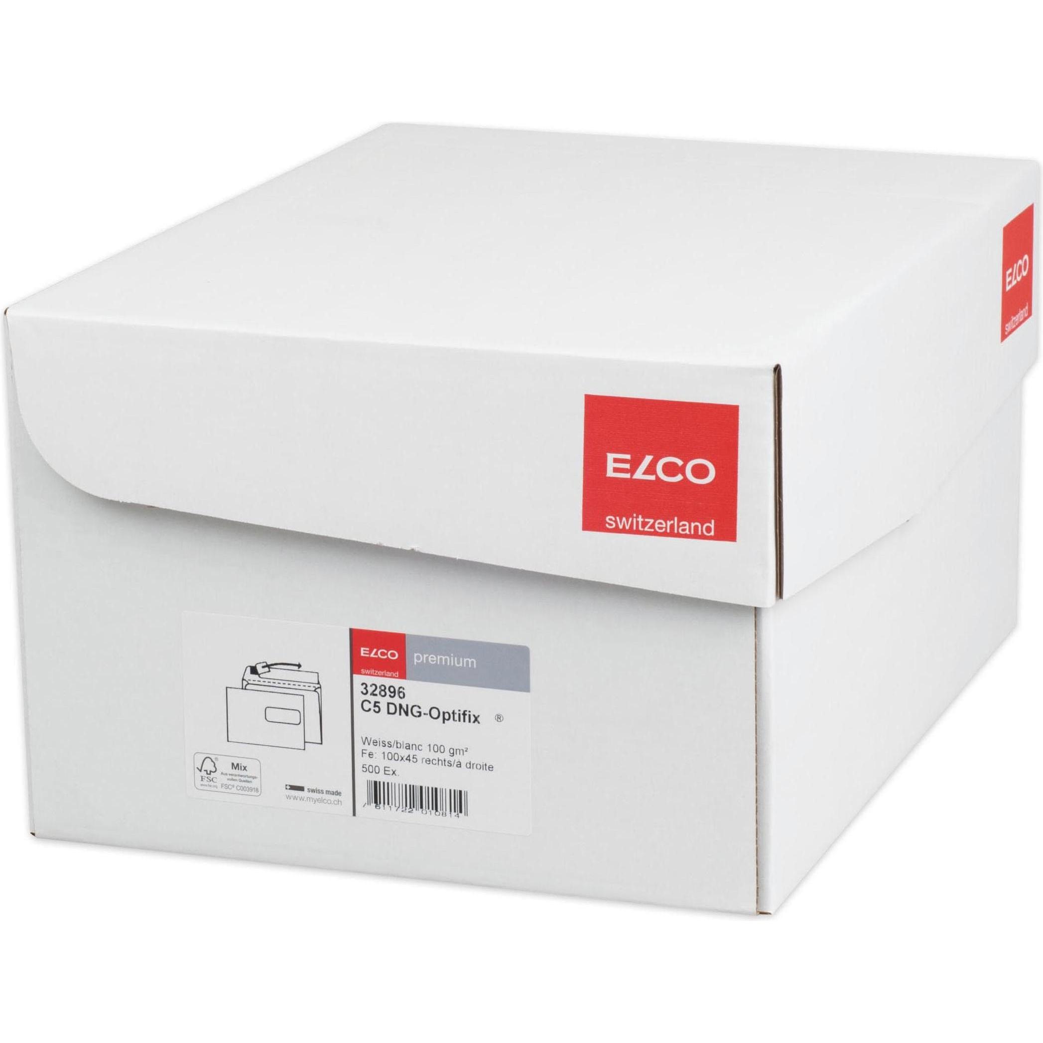 Thumbnail - Elco, Briefumschlag, Couvert Premium, Fenster rechts (229 x 162 mm, 500 x)