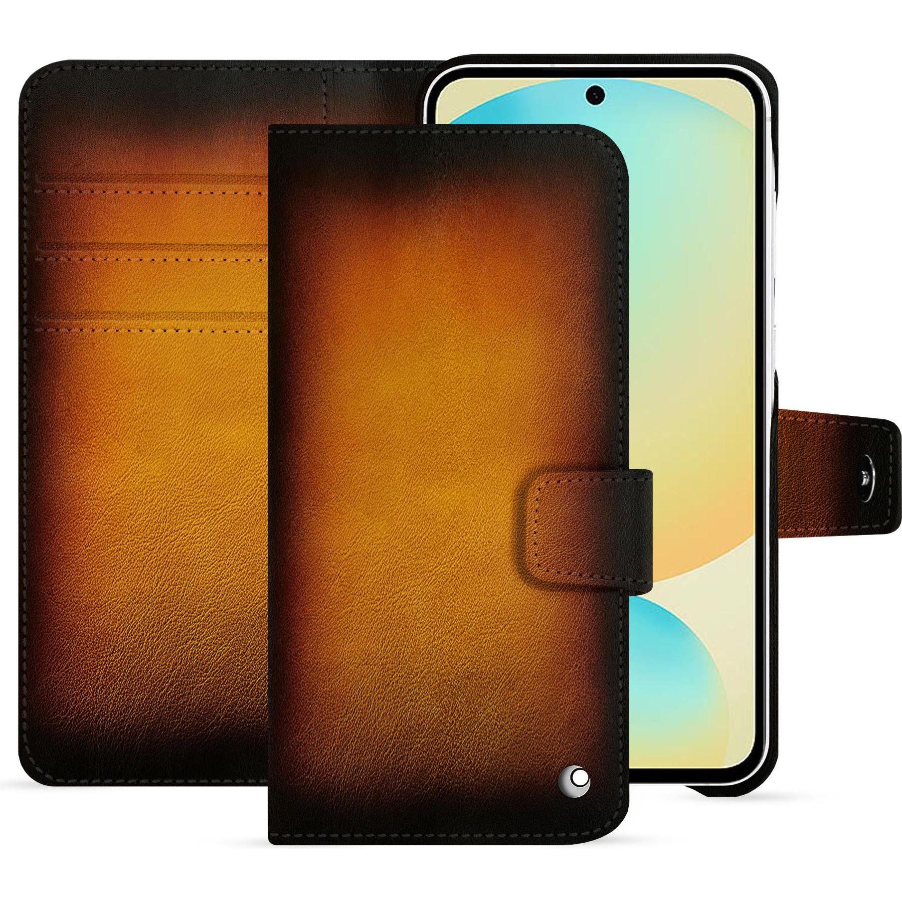 Noreve Lederschutzhülle FE (Samsung Galaxy S24 FE), Smartphone Hülle, Violett