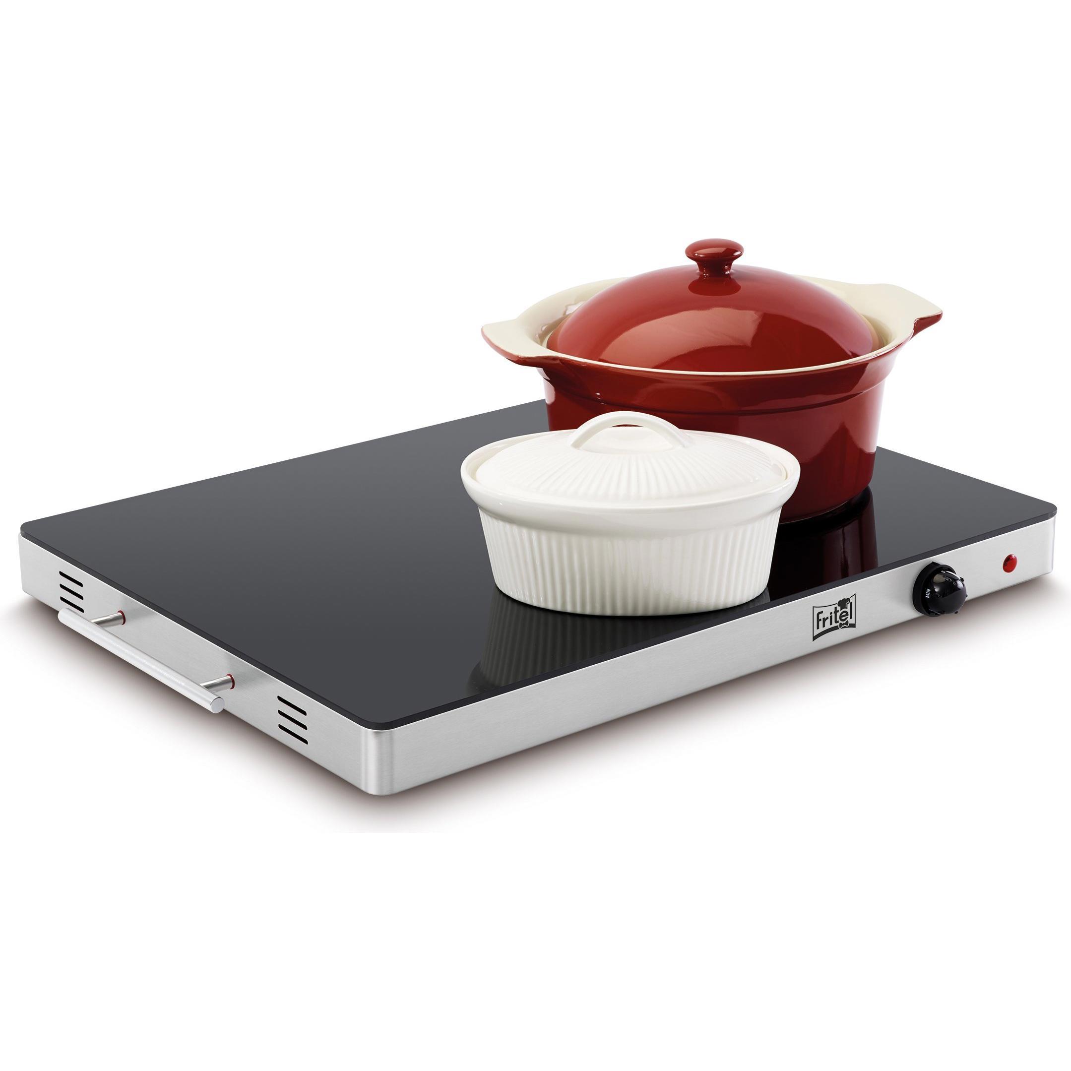 Fritel WT 2478 Warming Tray XXL, Warmhalteplatte, Schwarz