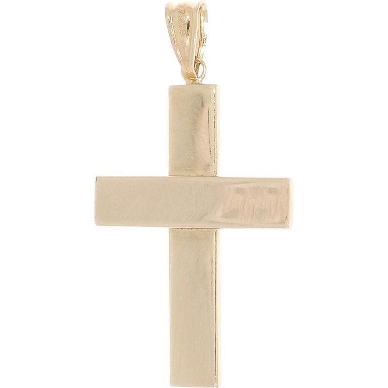 Thumbnail - Luxxos, Kettenanhänger, Kreuzanhänger strukturiert 375 Gelbgold, (375 Gelbgold)