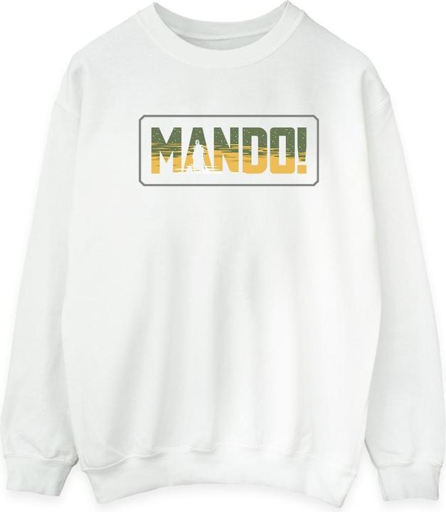 Actual product image Star Wars Mens The Mandalorian Mando Cutout Sweatshirt (M)