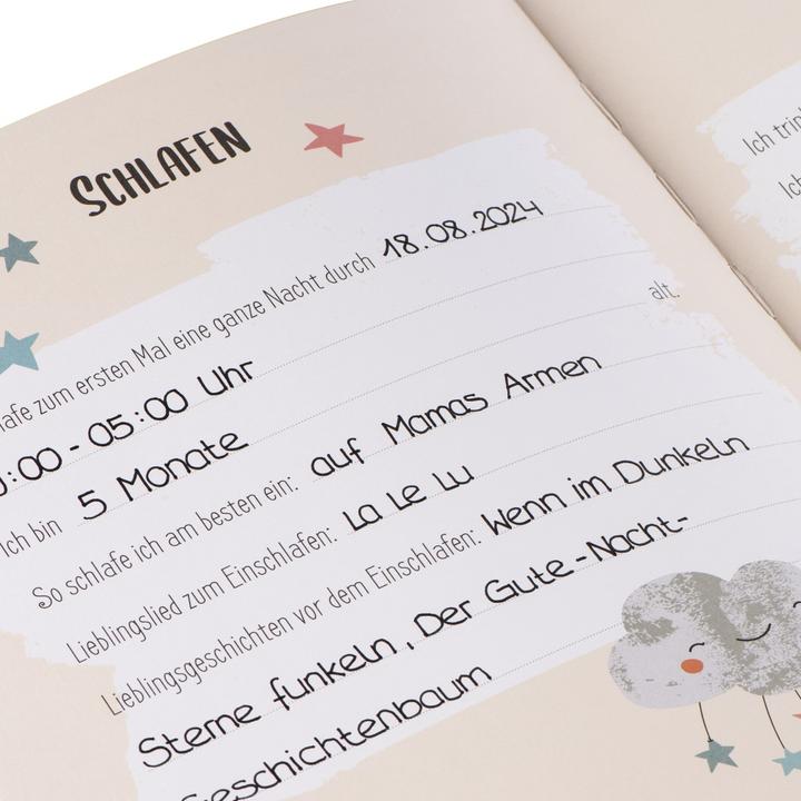 Actual product image Hama Baby diary "To The Moon", 22x29 cm, 46 illustrated pages