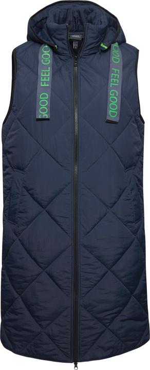 Immagine prodotto Ulla Popken Gilet trapuntato con collo alto, cappuccio staccabile e cerniera a cursore doppio (46, 48)
