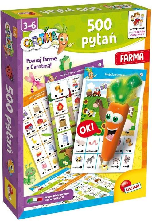 Produktbild Lisciani Spiel Carotina 500 Fragen – Bauernhof (Italienisch)