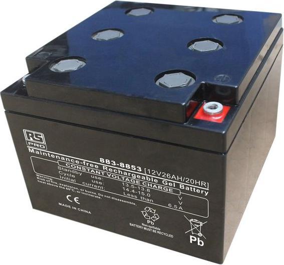 Produktbild RS PRO 12v 26Ah Gel Lead Acid Battery (12 V, 26000 mAh)