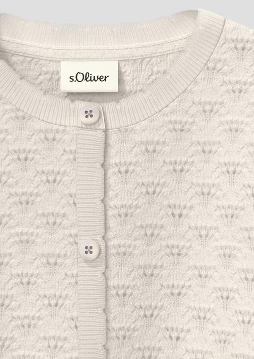 Produktbild s.Oliver Strickjacke Strickjacke mit Ajourmuster (80)