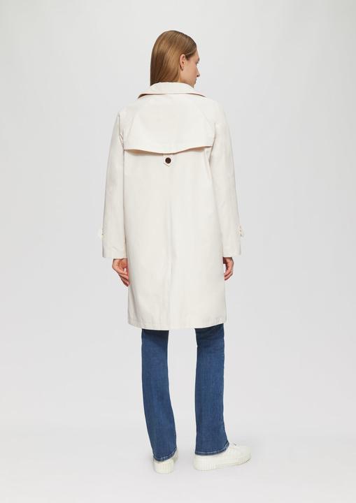 Image du produit S.Oliver Outdoor-Mantel Carcoat mit Rückenschlitz und Riegeldetail am Ärmel