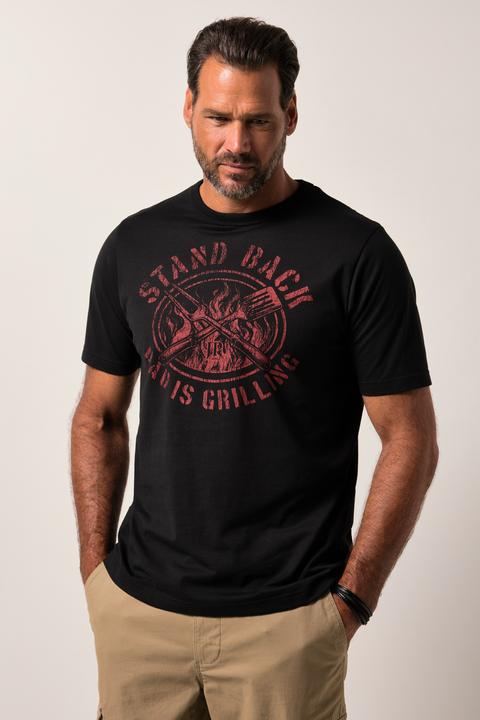 Image du produit JP1880 T-shirt JP 1880, manches courtes et col rond, imprimé barbecue - jusqu'au 8 XL (8XL)