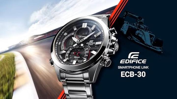 Actual product image Casio Edifice ECB-30DB-1A9EF New Color Collection (Chronograph, 49 mm)